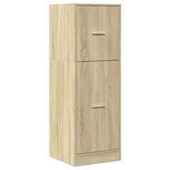 Elegant Apothecary Cabinet in Sonoma Oak - 40x41x118 cm | Durable Engineered Wood Storage Solution