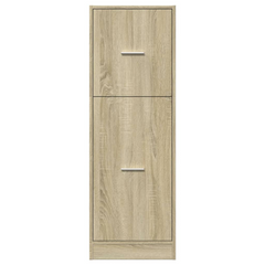 Elegant Apothecary Cabinet in Sonoma Oak - 40x41x118 cm | Durable Engineered Wood Storage Solution