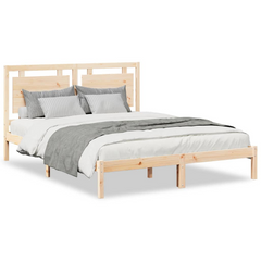 Extra Long Solid Wood Bed Frame without Mattress - 160x210 cm | Durable & Stylish