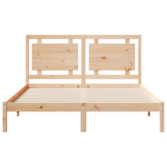 Extra Long Solid Wood Bed Frame without Mattress - 160x210 cm | Durable & Stylish