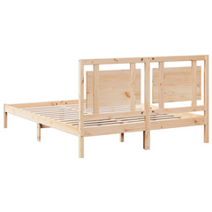 Extra Long Solid Wood Bed Frame without Mattress - 160x210 cm | Durable & Stylish