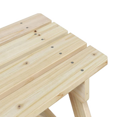 vidaXL Kids Picnic Table with Umbrella - Solid Wood Fir - Perfect for Outdoor Fun & Parties