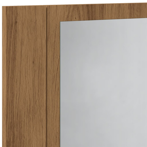 LED Bathroom Mirror Cabinet Artisan Oak 40x12x45 cm Engineered Wood