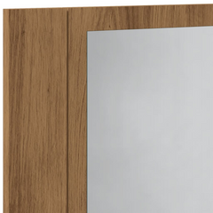 LED Bathroom Mirror Cabinet Artisan Oak 40x12x45 cm Engineered Wood