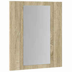 Bathroom Mirror Cabinet with LED Light Sonoma Oak 40x12x45 cm