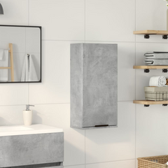 Wall-mounted Bathroom Cabinet in Concrete Grey | 32x20x67 cm | Modern & Space-Saving Bathroom Storage Solution