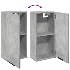 Wall-mounted Bathroom Cabinet in Concrete Grey | 32x20x67 cm | Modern & Space-Saving Bathroom Storage Solution