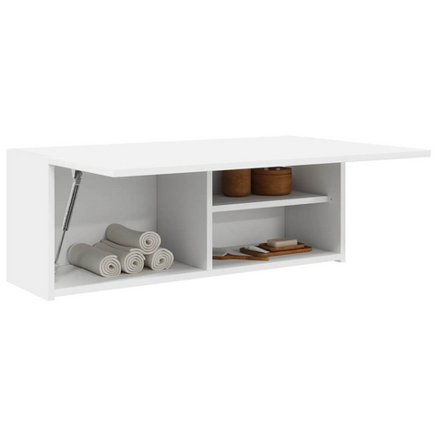 Bathroom Wall Cabinet White | Durable 80x25x30 cm Engineered Wood Storage | Modern & Functional Design