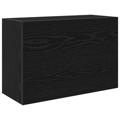 Black Bathroom Wall Cabinet - 60x25x40 cm | Engineered Wood Storage Solution