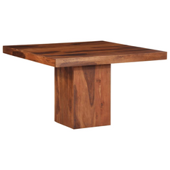 Solid Wood Acacia Dining Table - 120x120x77 cm | Durable & Stylish Kitchen Furniture