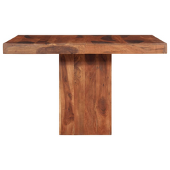 Solid Wood Acacia Dining Table - 120x120x77 cm | Durable & Stylish Kitchen Furniture