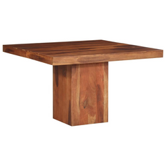 Solid Wood Acacia Dining Table - 120x120x77 cm | Durable & Stylish Kitchen Furniture